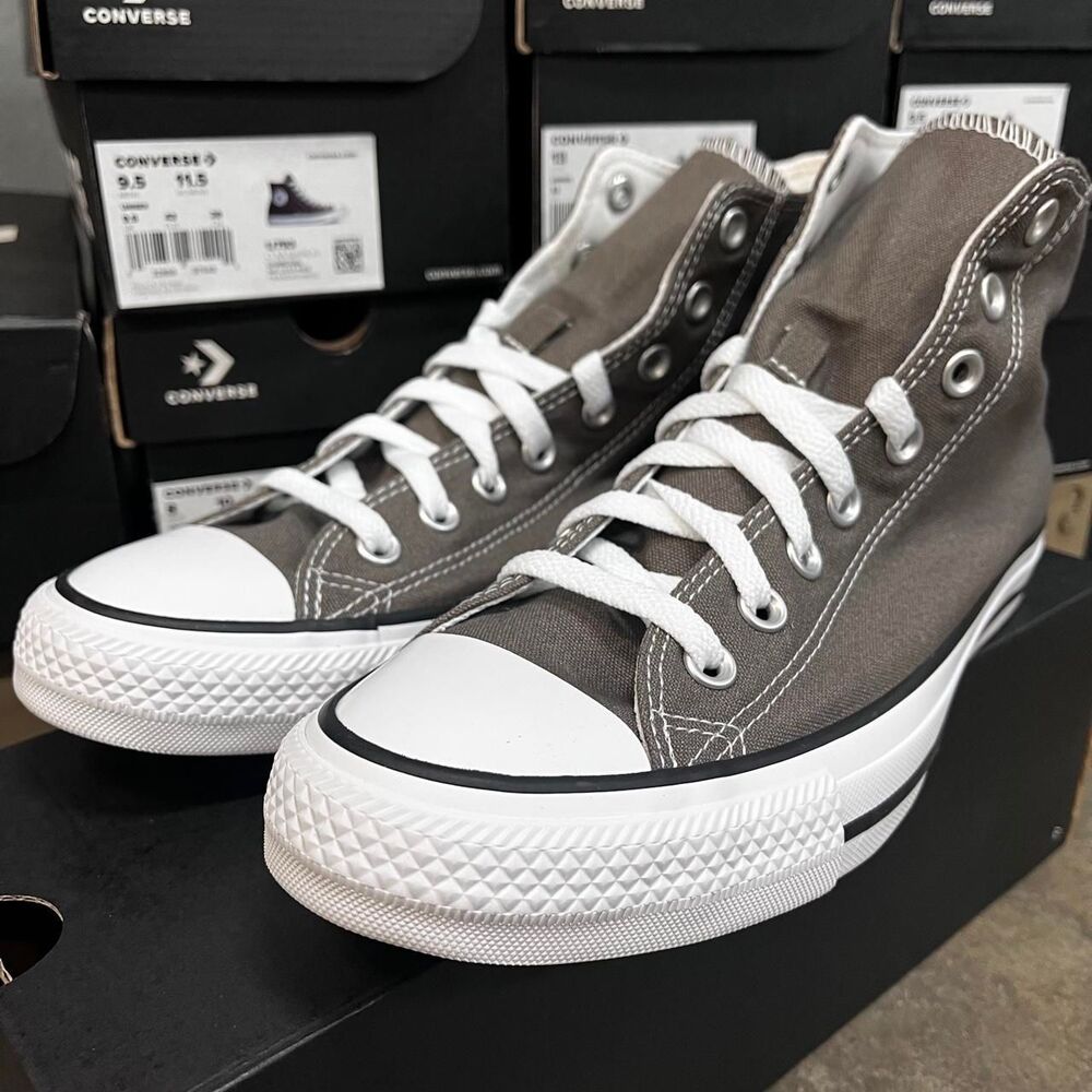 Converse Men's Grey and Brown Trainers